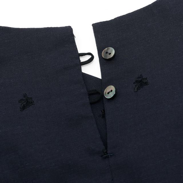 U PHORICA ユーフォリカ リヨセルコットン麻スラブローン刺繍 ハイネックブラウス U24-11784-61_6
