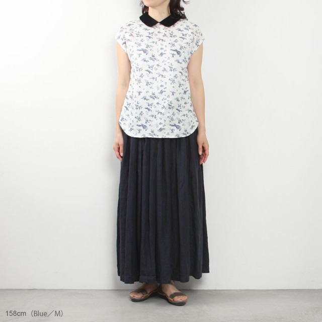 R&D.M.Co- アールアンドディーエムコー GARDEN ROUND COLLAR NO SLEEVE BLOUSE NO.6745