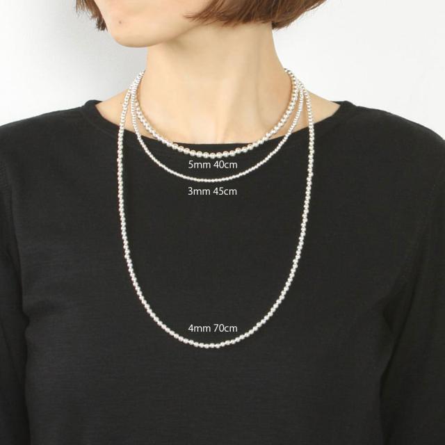 ERICKA NICOLAS BEGAY シルバービーズネックレス ERICKA NICOLAS BEGAY｜スターリング シルバービーズ ネックレス