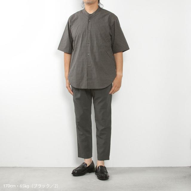 LAMOND ラモンド BAND COLLAR CHECK SHIRTS JACKET LM-S-087-CHK