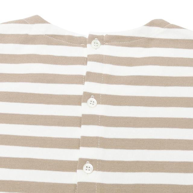 R&D.M.Co- アールアンドディーエムコー 裏起毛BORDER B.B　GATHER　SLEEVE NO.6420/7013