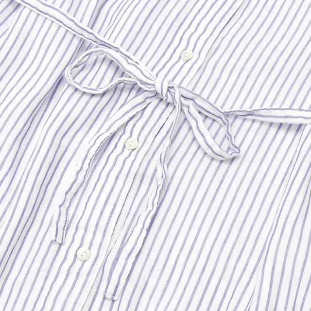 ao アオ レギュラーカラーシャツワンピース(オーガニックふんわり二重ガーゼ) 00612の通販は ao アオ レギュラーカラーシャツワンピース(オーガニックふんわり二重ガーゼ) 00612の通販は