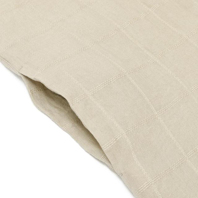 evam eva エヴァムエヴァ linen stitches robe E251T174