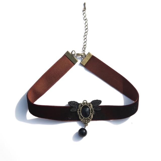 チョーカー ベロアチョーカー ゴシック ロリータ ゴスロリ パール ビジュー チョーカー ネックレス アクセサリー 黒 ブラック 結婚式 ウの通販はau Pay マーケット にゃニャオ