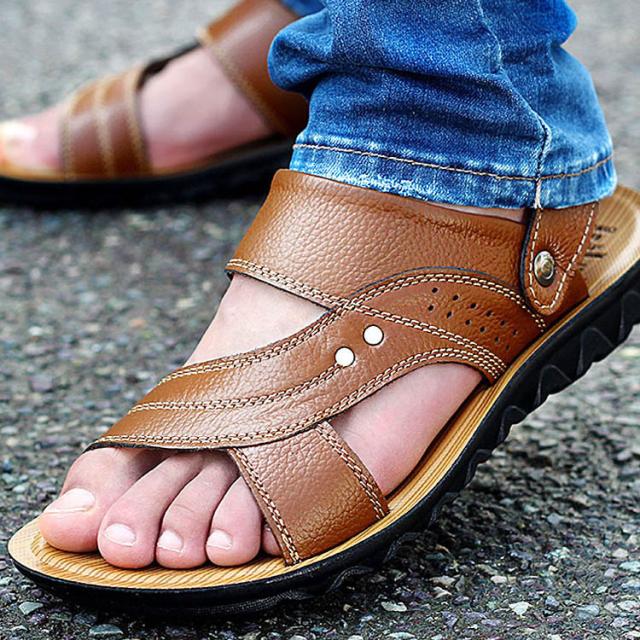スポーツサンダル サンダル 天然本革 付き牛皮 サンダル メンズスリッポン ローマグラディエーター アウトドア 1６夏の通販はau Pay マーケット にゃニャオ