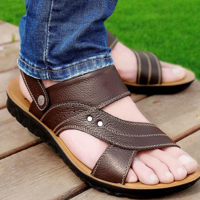 スポーツサンダル サンダル 天然本革 付き牛皮 サンダル メンズスリッポン ローマグラディエーター アウトドア 1６夏の通販はau Pay マーケット にゃニャオ