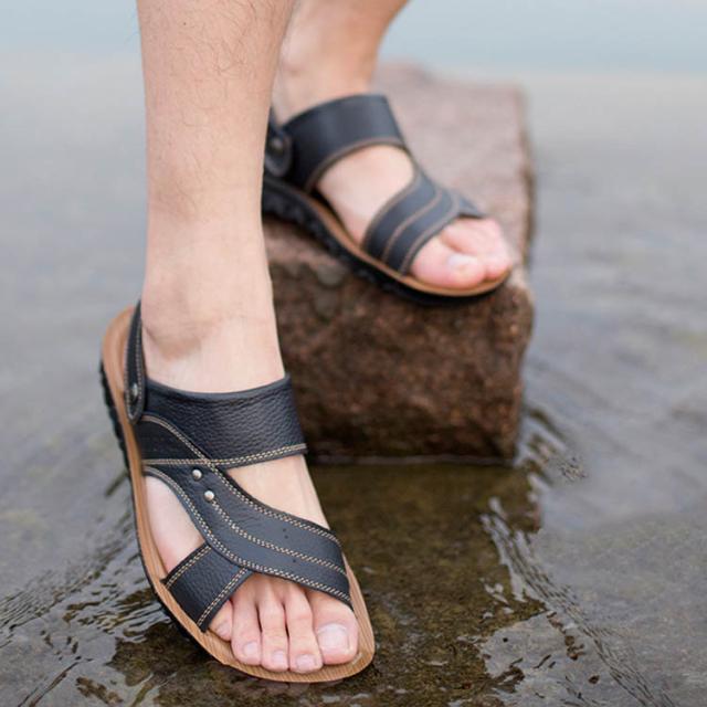 スポーツサンダル サンダル 天然本革 付き牛皮 サンダル メンズスリッポン ローマグラディエーター アウトドア 1６夏の通販はau Pay マーケット にゃニャオ