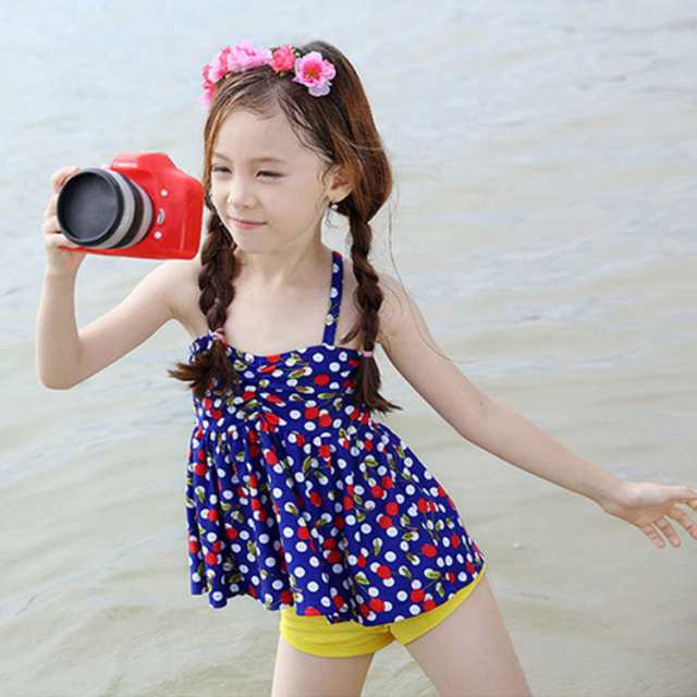 キッズ水着 子供水着 セパレート スイムウェア トップス パンツ 子供 女の子 さくらんぼ柄 チェリー ベビー 水泳 人気 可愛の通販はau Pay マーケット にゃニャオ