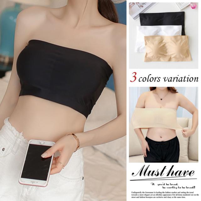 送料無料 レディース チューブトップ ベアトップ ブラトップ カップ付き ブラジャー ストラップレス 下着 インナーの通販はau Pay マーケット にゃニャオ