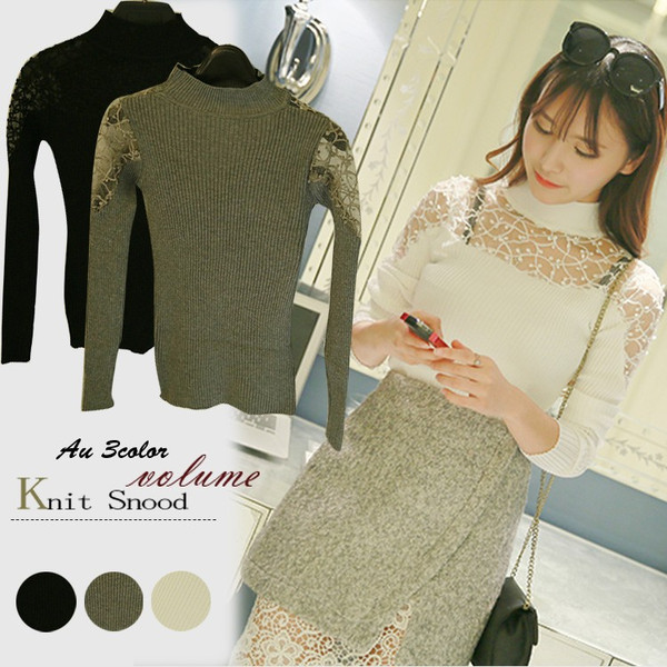 送料無料肩の透け感がセクシーなニット ニット トップス プルオーバー レース ニット 長袖 春ニット セクシー 大人 透け ふんの通販はau Pay マーケット にゃニャオ