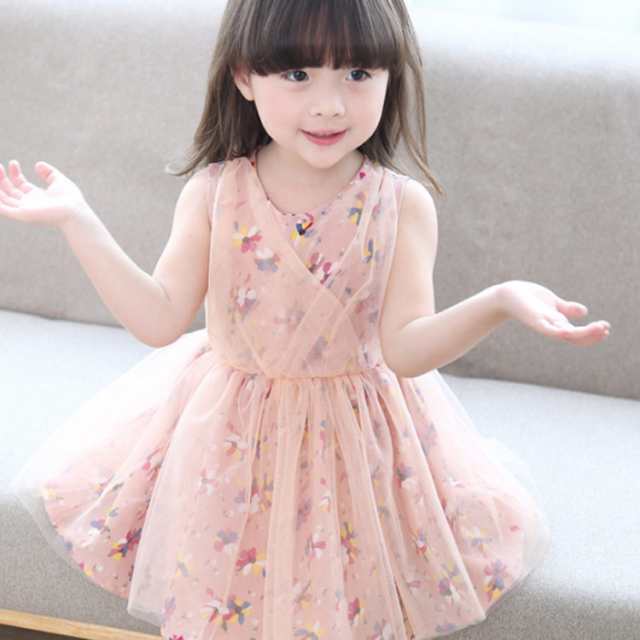 花柄ワンピース 子供服 子供ワンピース キッズ ワンピース 花柄 ノースリーブワンピ 女の子 かわいい ワンピ キャミワンピ 夏の通販はau Pay マーケット にゃニャオ