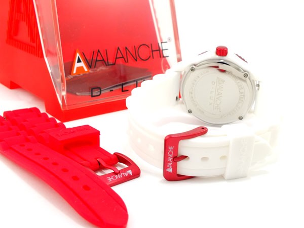 アバランチ AVALANCHE クオーツ 腕時計 AV-1016CER-RD レッド レッドの通販は