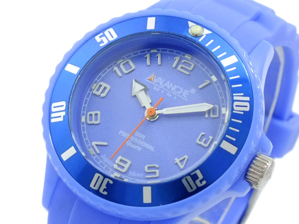 アバランチ AVALANCHE クオーツ 腕時計 AVM-1013S-BU ブルー ブルーの通販は
