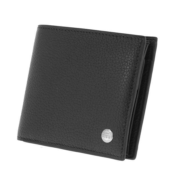 ダンヒル DUNHILL メンズ 二つ折り短財布 L2W332A ブラック ブラックの通販は