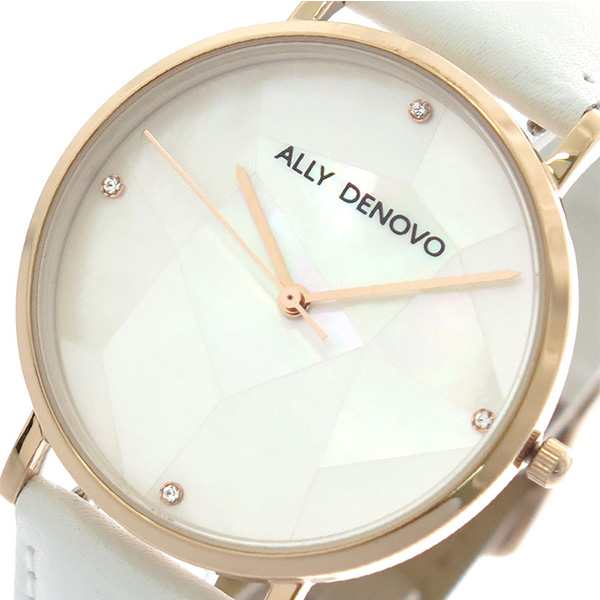 アリーデノヴォ ALLY DENOVO 腕時計 レディース 36mm AF5003-10 GAIA PEARL クォーツ ホワイトシェル ホワイト ホワイトシェル