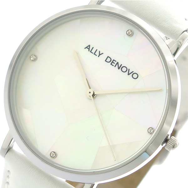 アリーデノヴォ ALLY DENOVO 腕時計 レディース 36mm AF5003-6 GAIA PEARL クォーツ ホワイトシェル ホワイト ホワイトシェル