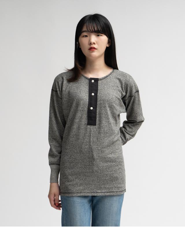 オールドホームステッダー ラスティックジャージー ヘンリーネック