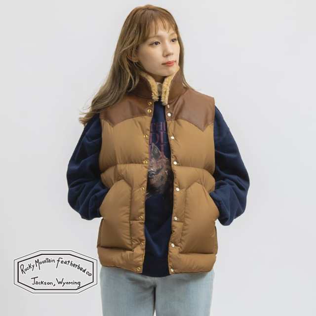 Rocky Mountain Featherbed(ロッキーマウンテン フェザーベッド)CHRISTY VEST(クリスティー ベスト)ダウン ダウンベスト 2023AW メンズ