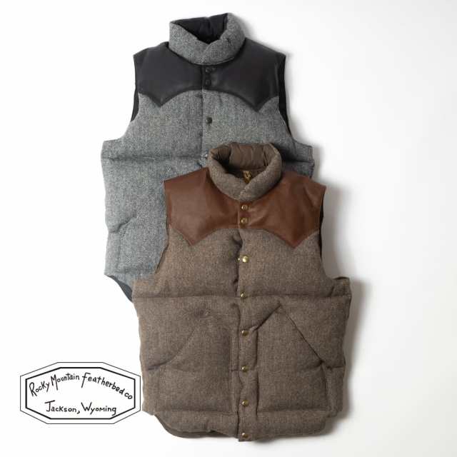 Rocky Mountain Featherbed(ロッキーマウンテン フェザーベッド)/DOWN VEST TWEED(ダウン ベスト ツイード)/ダウンベスト ベスト アウタ