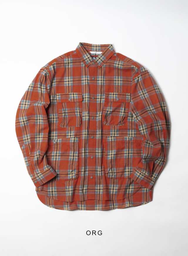 NANGA(ナンガ)FADE PLAID CAMP SHIRT(フェード プレイド キャンプ