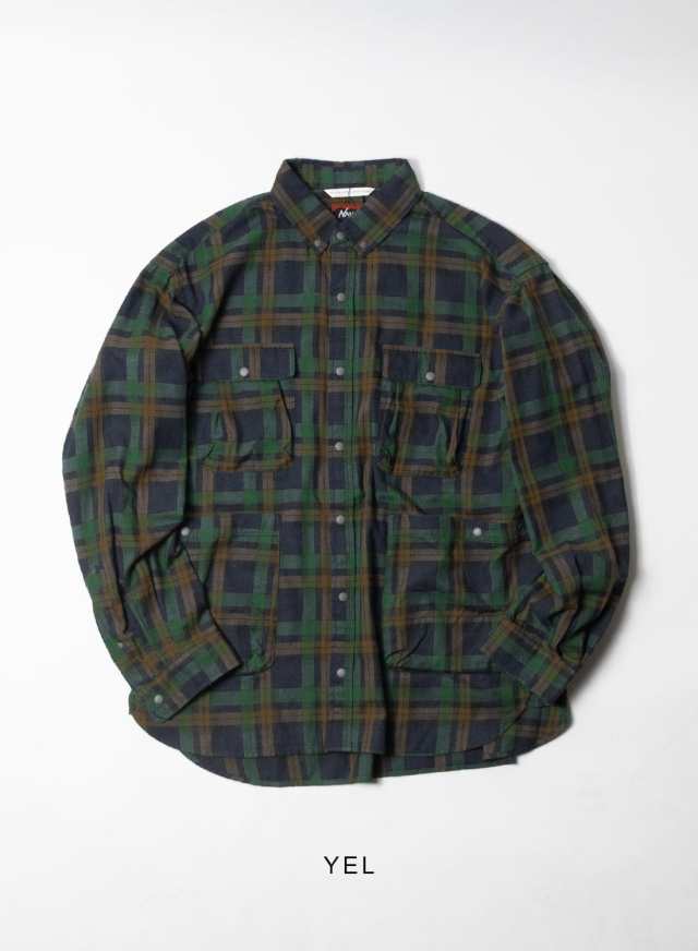 NANGA(ナンガ)FADE PLAID CAMP SHIRT(フェード プレイド キャンプ