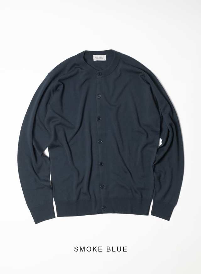 JOHN SMEDLEY(ジョンスメドレー)/MERINO WOOL CREW NECK KNIT CARDIGAN