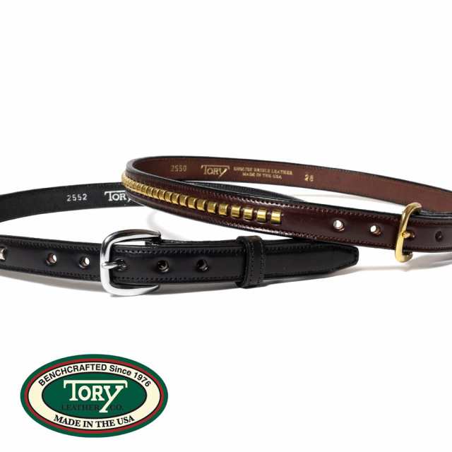 TORY LEATHER(トリーレザー)/3/4 CLINCHER BELT(3/4 クリンチャー ベルト)/レザーベルト 本革 牛革 アメリカ製 MADE IN USA TL10255