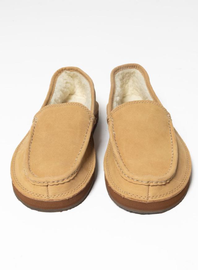Rainbow Sandals（レインボーサンダル）COMFORT CLASSIC FLEECE LINE（コンフォートクラシック フリースライン）スリッポン レザーシューズ フリース素材 オールシーズン着用可能