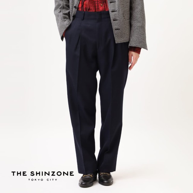 Shinzone(シンゾーン)/CHRYSLER PANTS TYPE-2(クライスラーパンツ タイプ2)/パンツ 2タック ロングパンツ 24AMSPA11 GRAY NAVY グレー ネ