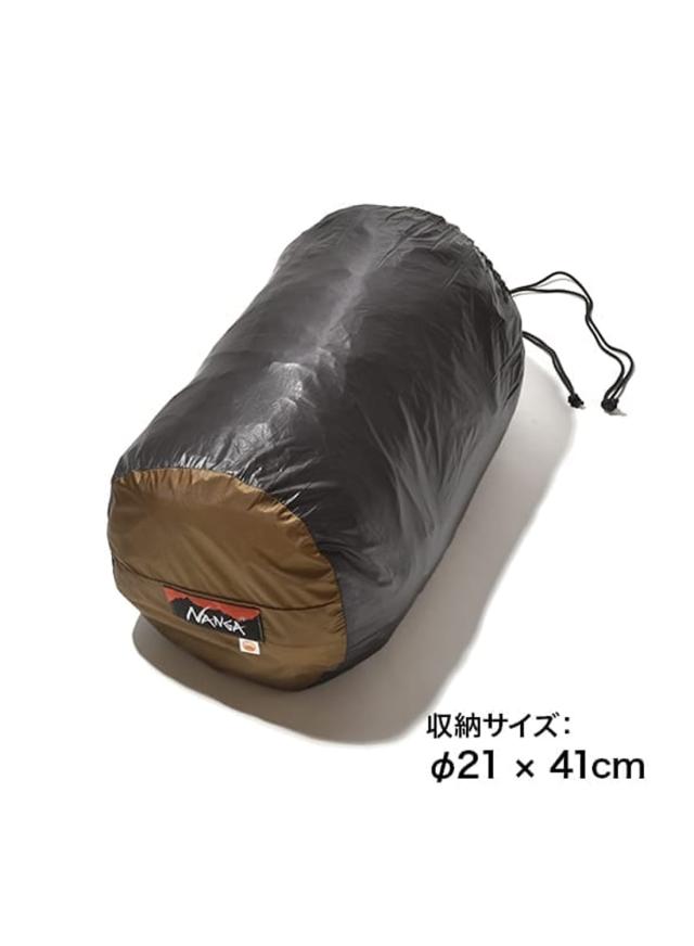 NANGA（ナンガ）LEVEL8 -23 AURORA TEX LIGHT SLEEPING BAG（レベル8 -23 オーロラテックスライト スリーピングバッグ） シュラフ 寝袋 マミー型 NML NANGA MOUNTAIN LABORATORY ナンガマウンテンラボラトリー