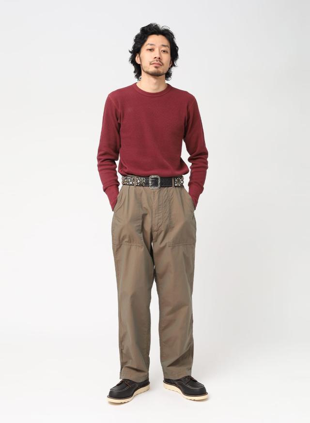 Haruページ WAREHOUSE（ウエアハウス）4本針クルーネックワッフル長袖T LOT5903