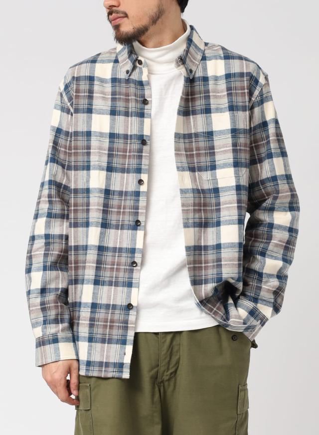 L.L.Bean（エルエルビーン）Scotch Plaid Flannel I Shirt Long Sleeve Plaid Mens/INTL ネルシャツ フランネルシャツ チェック プレイド コットン メンズ レディース　ユニセックス