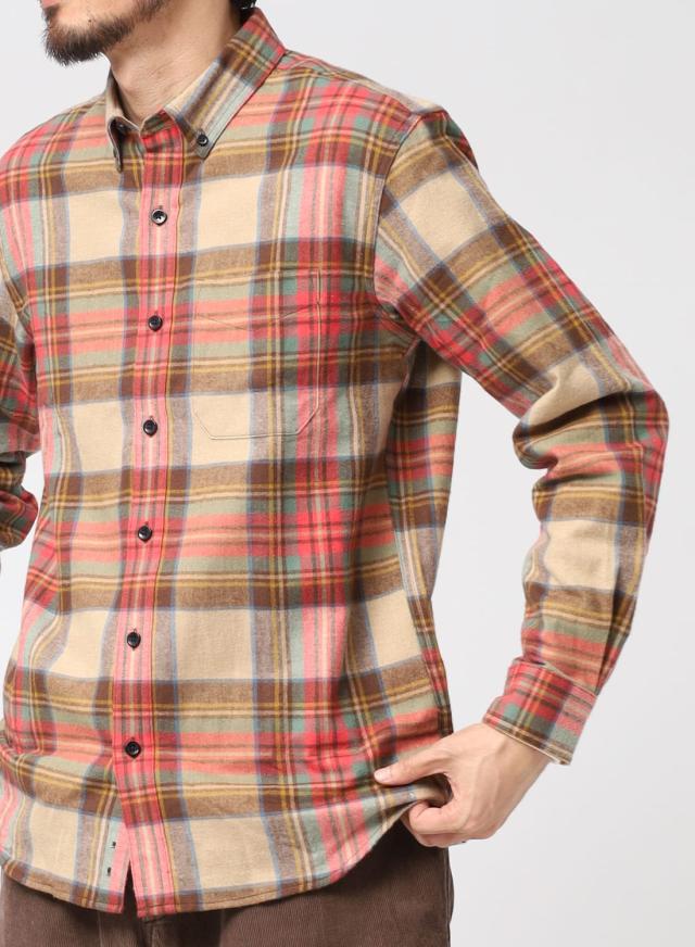 L.L.Bean（エルエルビーン）Scotch Plaid Flannel I Shirt Long Sleeve Plaid Mens/INTL ネルシャツ フランネルシャツ チェック プレイド コットン メンズ レディース　ユニセックス