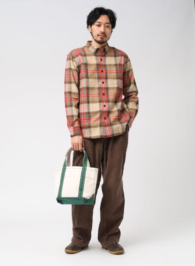 L.L.Bean（エルエルビーン）Scotch Plaid Flannel I Shirt Long Sleeve Plaid Mens/INTL ネルシャツ フランネルシャツ チェック プレイド コットン メンズ レディース　ユニセックス