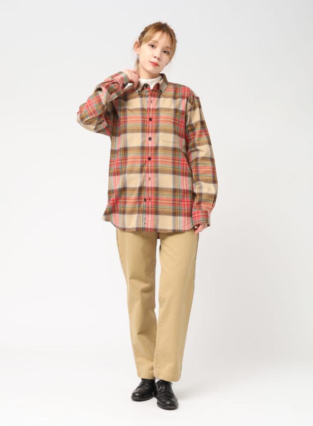 L.L.Bean（エルエルビーン）Scotch Plaid Flannel I Shirt Long Sleeve Plaid Mens/INTL ネルシャツ フランネルシャツ チェック プレイド コットン メンズ レディース ユニセックス