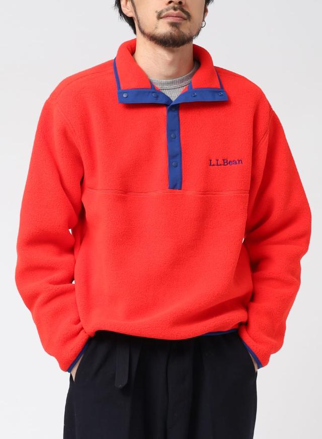 L.L.Bean（エルエルビーン）Beans Classic Snap Fleece II Pullover Adults（ビーンズ クラシック スナップフリース ツー プルオーバー アダルツ）フリース 90年代 アーカイブ メンズ レディース ユニセックス