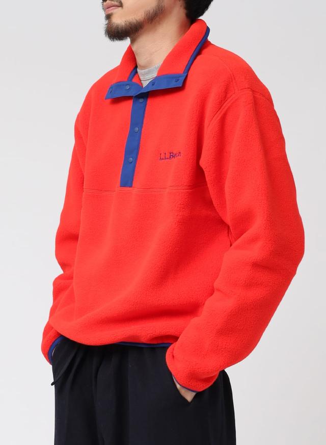 L.L.Bean（エルエルビーン）Beans Classic Snap Fleece II Pullover Adults（ビーンズ クラシック スナップフリース ツー プルオーバー アダルツ）フリース 90年代 アーカイブ メンズ レディース ユニセックス