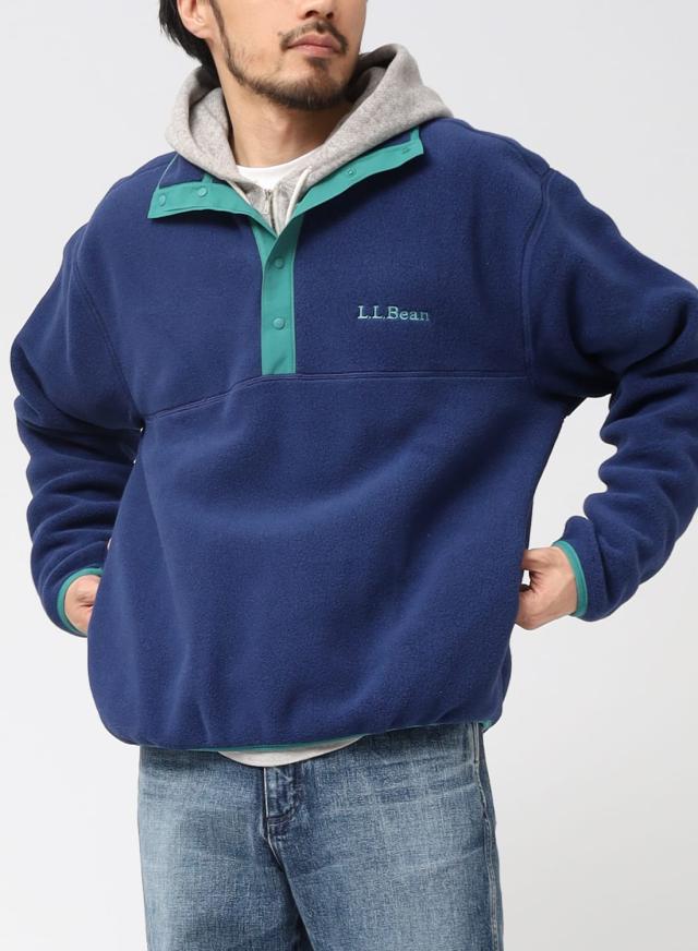 L.L.Bean（エルエルビーン）Beans Classic Snap Fleece II Pullover Adults（ビーンズ クラシック スナップフリース ツー プルオーバー アダルツ）フリース 90年代 アーカイブ メンズ レディース ユニセックス