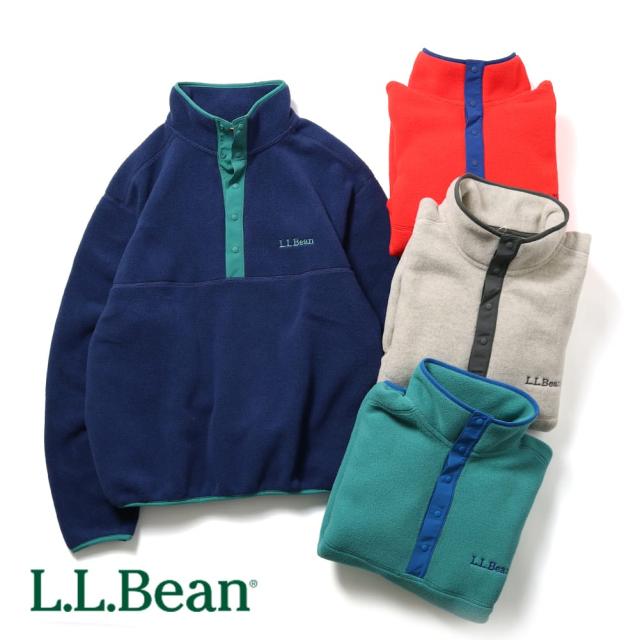 L.L.Bean（エルエルビーン）Beans Classic Snap Fleece II Pullover Adults（ビーンズ クラシック スナップフリース ツー プルオーバー アダルツ）フリース 90年代 アーカイブ メンズ レディース ユニセックス