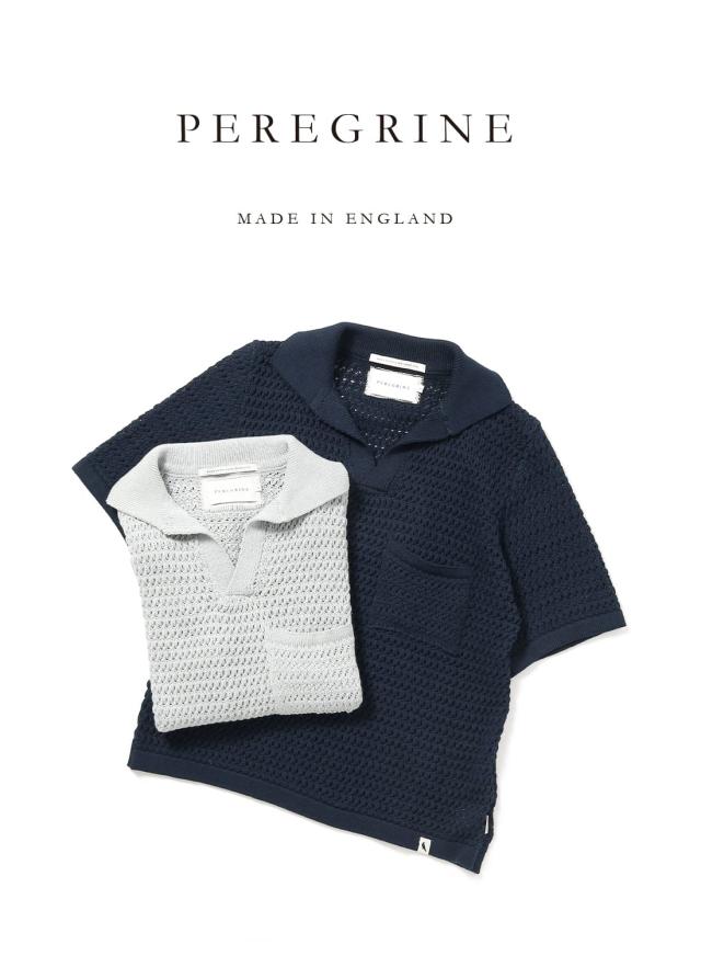 PEREGRINE（ペレグリン）ISLAND CROCHET POLO SHIRT（アイランド
