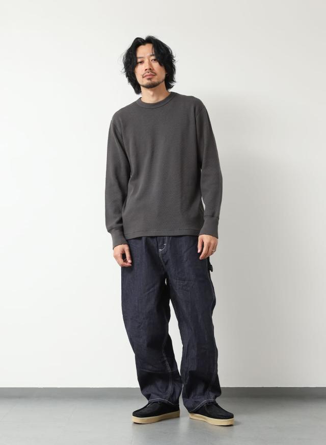 Healthknit（ヘルスニット）Thermal King Raschel Honeycomb Crewneck