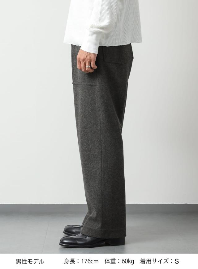 SEVEN BY SEVEN（セブンバイセブン）FATIGUE PANTS ‐Powder melton‐（ファティーグパンツ -パウダーメルトン-）25AW ウール ブレンドウール メルトン トラウザー