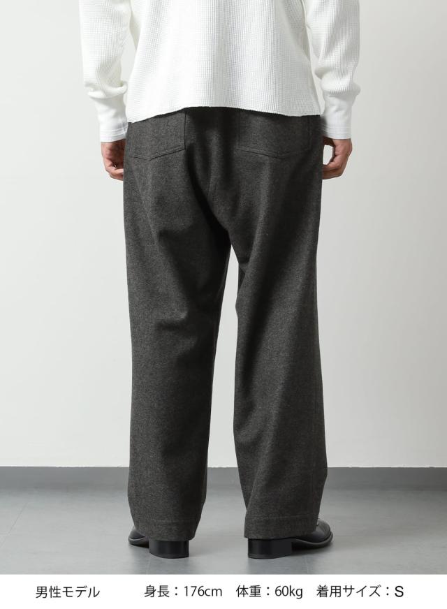 SEVEN BY SEVEN（セブンバイセブン）FATIGUE PANTS ‐Powder melton‐（ファティーグパンツ -パウダーメルトン-）25AW ウール ブレンドウール メルトン トラウザー