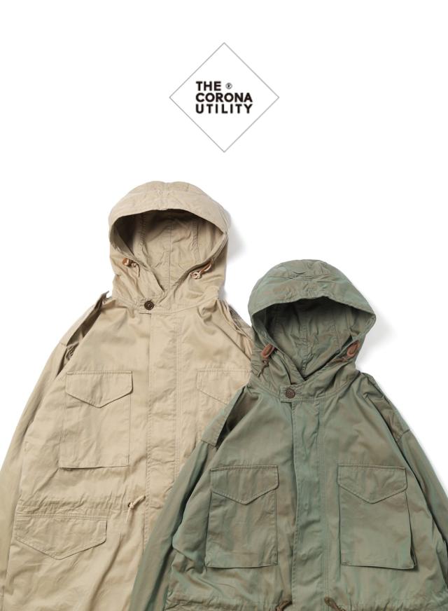 THE CORONA UTILITY（ザ コロナ ユーティリティ）EX-50 FIELD PARKA（EX-50 フィールドパーカー）25FW ミリタリー アメリカ軍 U.S.ARMY フィッシュテール M-48 M-51 M-65 ミリタリーコート モッズコート ギャバジン 撥水加工