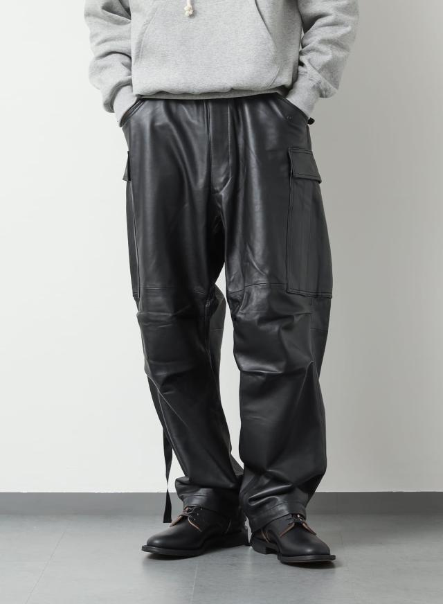 SEVEN BY SEVEN（セブンバイセブン）LEATHER MILITARY CARGO PANTS ‐Type：M-51‐（レザー ミリタリー カーゴパンツ-タイプ：M-51）パンツ レザーパンツ アメリカ軍 米軍 U.S.ARMY M-51パンツ 羊革 シープスキン