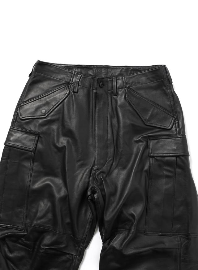 SEVEN BY SEVEN（セブンバイセブン）LEATHER MILITARY CARGO PANTS ‐Type：M-51‐（レザー ミリタリー カーゴパンツ-タイプ：M-51）パンツ レザーパンツ アメリカ軍 米軍 U.S.ARMY M-51パンツ 羊革 シープスキン