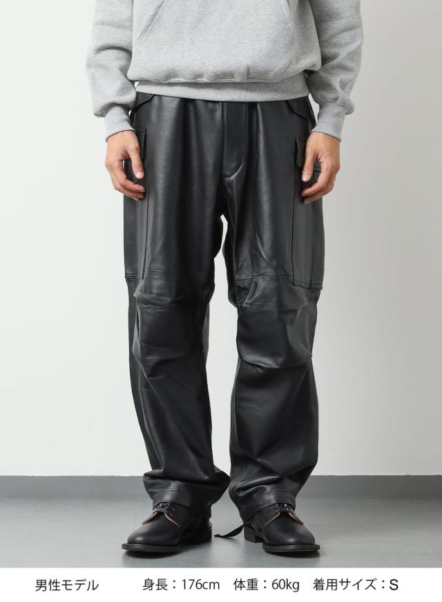 SEVEN BY SEVEN（セブンバイセブン）LEATHER MILITARY CARGO PANTS ‐Type：M-51‐（レザー ミリタリー カーゴパンツ-タイプ：M-51）パンツ レザーパンツ アメリカ軍 米軍 U.S.ARMY M-51パンツ 羊革 シープスキン