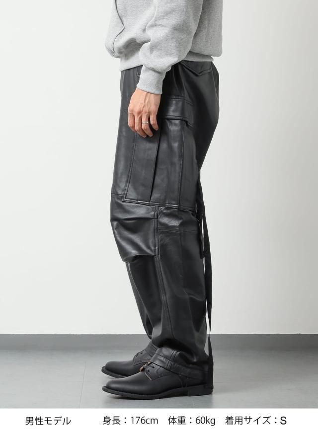 SEVEN BY SEVEN（セブンバイセブン）LEATHER MILITARY CARGO PANTS ‐Type：M-51‐（レザー ミリタリー カーゴパンツ-タイプ：M-51）パンツ レザーパンツ アメリカ軍 米軍 U.S.ARMY M-51パンツ 羊革 シープスキン