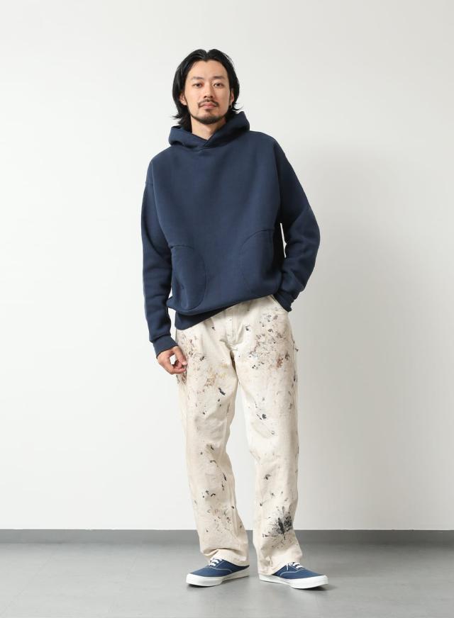 A.G.SPALDING＆BROS（A.G.スポルディング＆ブロス）SIDE-LINE PARKA SINGLE（サイドラインパーカー シングル）別注カラー 別注色 パーカー スウェット シングル仕立て 吊裏毛 日本製 コットン グローブポケット