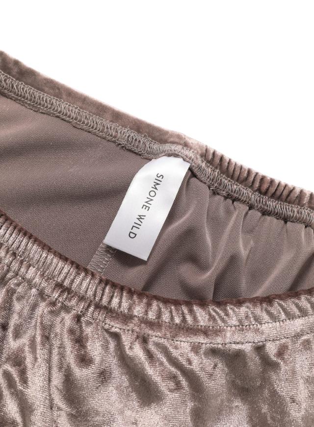 SIMONE WILD(シモーネ ワイルド)/CRUSHED VELVET LOW-WAIST LONG SKIRT